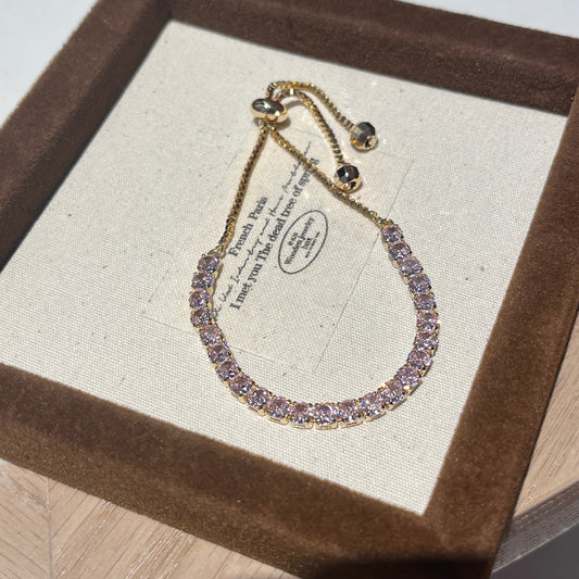 Pink Zircon Bracelet
