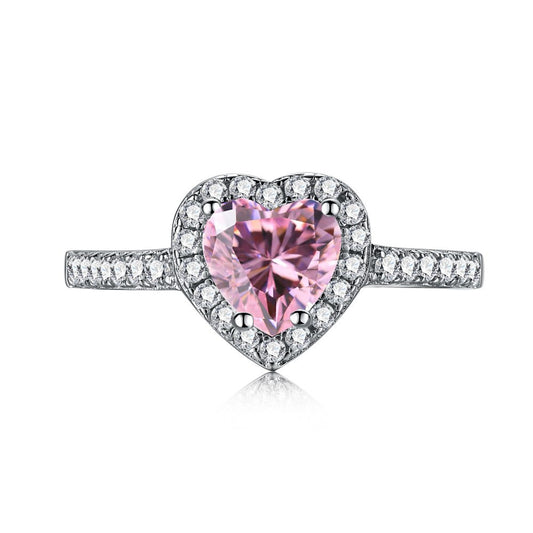 pink heart ring